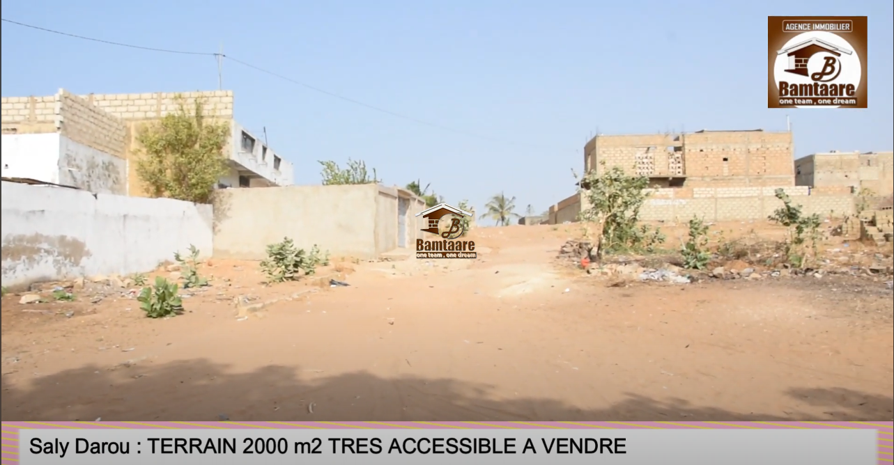 Saly Darou : Terrain 2000m2 très accessible à vendre